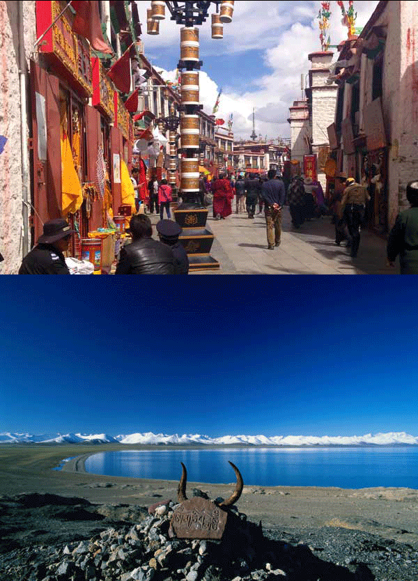 Tibet - Lhasa old city & lake Namtso